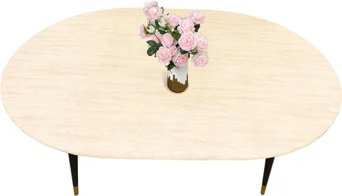 Miniatura 29 de LIBERECOO - Mantel redondo ajustado de vinilo con reverso de franela, borde elástico, impermeable, resistente a las manchas y fácil de limpiar