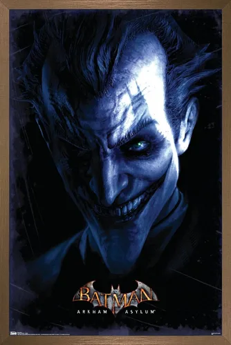 Miniatura 15 de Trends International DC Comics VIdeo Game - Póster de pared de Arkham Asylum - Joker, 14.725 x 22.375 pulgadas, versión enmarcada en negro Versión