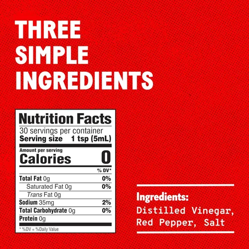 Miniatura 8 de TABASCO - Salsa picante de chile rojo original, picante medio, botella de vidrio, tres ingredientes simples, para salsas, tacos, huevos, pizza