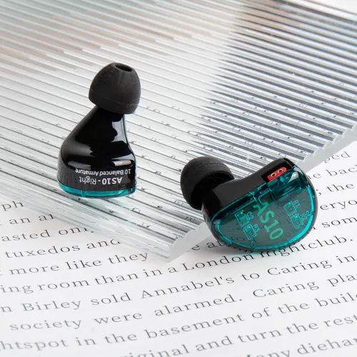 Miniatura 5 de KZ AS10 - Auriculares IEM, 5 auriculares equilibrados para controladores KZ, auriculares con cable, estéreo de alta fidelidad en el oído, Negro