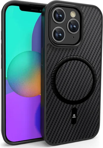 Miniatura 18 de ONES Funda delgada para iPhone 11 Pro Max, cubierta ultra delgada con patrón de fibra de carbono, funda protectora a prueba de golpes con diseño