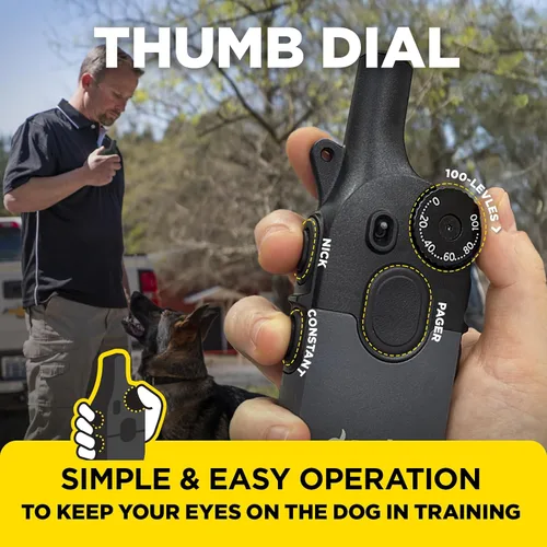 Miniatura 2 de Dogtra 200iQ Collar E de entrenamiento remoto – 100 niveles, tono, vibración, rango de 1/2 milla – Compacto, impermeable, control con una sola mano