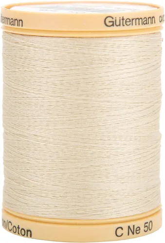 Miniatura 3 de Gutermann – Hilo de algodón natural sólidos (876 yards) – en su elección de color Crema