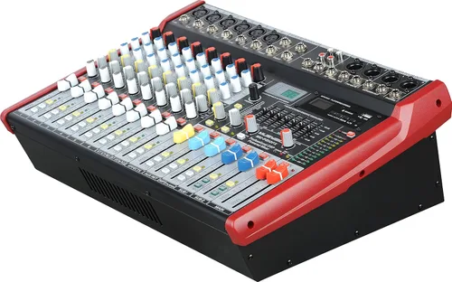 Miniatura 2 de MUSYSIC Mezclador de audio digital Pro-Series de 10 canales de 4800 W con capacidad de tablero mezclador DJ, FX de 24 bits, GEQ de 7 bandas