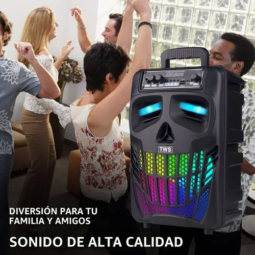 Miniatura 5 de E I F E R Altavoces Bluetooth Cool Skull, Altavoz Portátil Inalámbrico, Compatible con Smartphones y Tablets, Adecuado para Hogar, Jardín, Fiesta