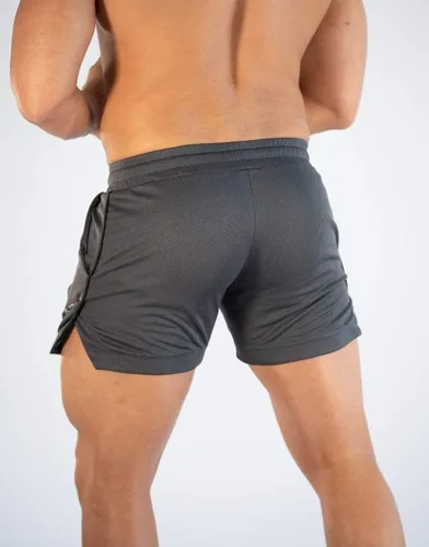 Miniatura 2 de FLYFIREFLY Pantalones cortos de entrenamiento de gimnasio para hombre, ligeros, atléticos, pantalones cortos para entrenamiento de culturismo