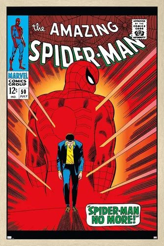 Miniatura 7 de Trends International Marvel Comics Amazing Spider-Man #50 - Póster de pared, 22.4 pulgadas de largo x 14.7 pulgadas, versión enmarcada en madera