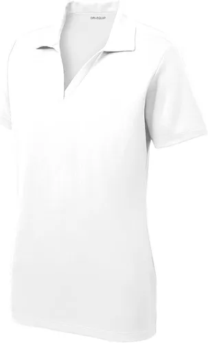Dri-Equip Racer - Blusa de malla, tipo polo, de manga corta para mujer, desde talla XS hasta 4XL.