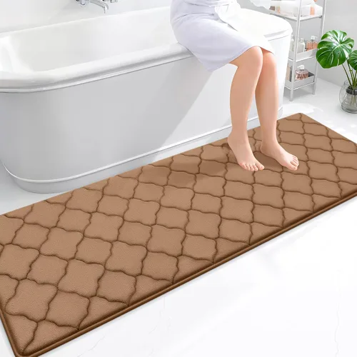 Miniatura 122 de OLANLY Alfombra de Baño de Espuma Viscoelástica de 24 x 16 pulgadas, Ultra Suave y Absorbente, Alfombras de Baño Antideslizantes, Cómodas, Lavables
