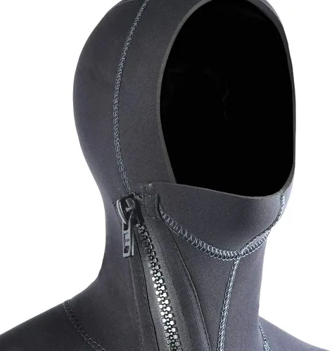 Miniatura 8 de Traje de neopreno ultra elástico para hombre de 7 mm de neopreno, traje de buceo de cuerpo completo con cremallera frontal para invierno, cálido