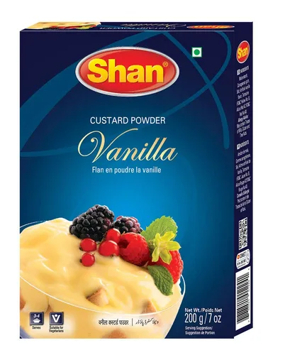 Miniatura 26 de Shan Polvo de crema de mango, 7.05 oz, postre esencial para cualquier ocasión, apto para vegetarianos, bolsa hermética en una caja (paquete de 3)