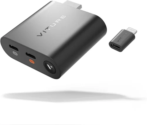 VITURE Adaptador HDMI XR para iPhone 14 y modelos anteriores, habilitando videos multipantalla/3DoF/VR mejorados, 2.8 horas de duración de la