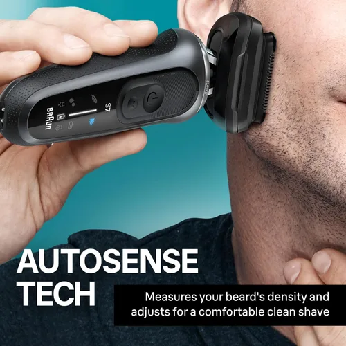 Miniatura 3 de Braun Series 7 - Afeitadora eléctrica para hombres, maquinilla de afeitar húmeda y seca, centro de limpieza y carga SmartCare 4 en 1, accesorio