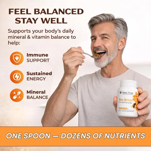 Miniatura 8 de Pan de abeja orgánico - Polen fermentado natural, multivitamínico para el crecimiento de los senos, superalimento para hombres, mujeres, proteínas