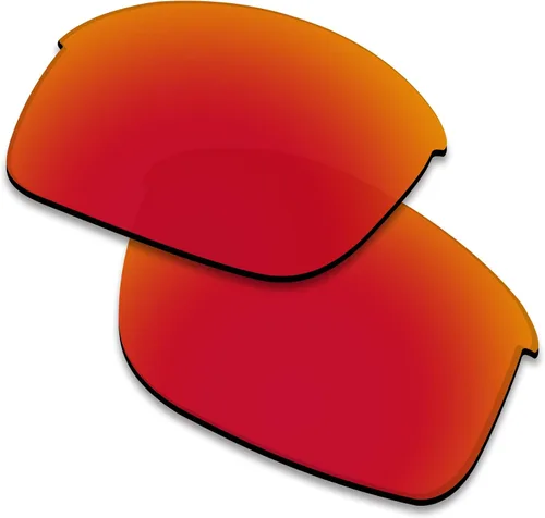 Lentes polarizadas de repuesto para gafas de sol Oakley Bottle Rocket OO9164, lentes polarizadas rojo fuego con revestimiento de espejo