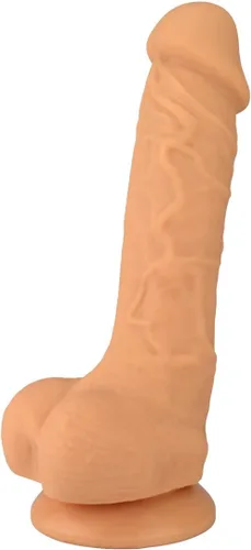Miniatura 2 de Pene de silicona realista de 8 pulgadas con ventosa, consolador, Piel, 1, 1 Carne
