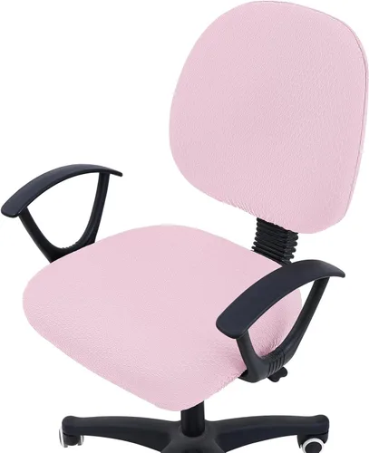 Miniatura 47 de Smiry - Fundas de asiento elásticas para silla de oficina con diseño jacquard, desmontables, lavables, antipolvo, protectores para cojines de silla