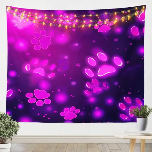 Miniatura 16 de Colgante de pared con estampado de leopardo, pequeño 51 x 59, tapiz de guepardo de cachemira verde azulado bohemio con lunares blancos y negros