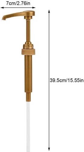 Miniatura 8 de Bomba para jarabe Torani y Da Vinci (25.4 onzas), paquete de 2 Dorado
