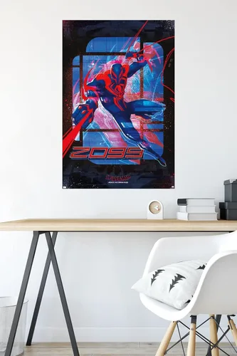 Miniatura 4 de Marvel Spider-Man: Across the Spider-Verse - Póster de pared de Spider-Man 2099, 34 pulgadas de largo x 22.4 pulgadas de ancho, versión premium sin