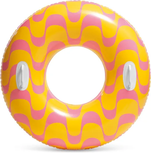 Miniatura 2 de INTEX Tubo inflable 59256 Wavy Dreams: asas de agarre resistentes, 36 pulgadas de diámetro, capacidad de peso de 132 libras, un tubo, el color puede