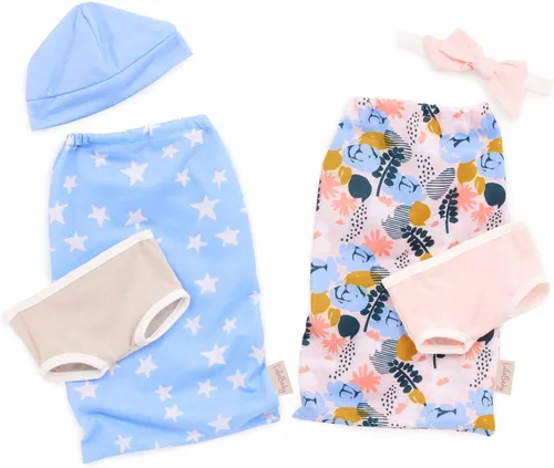 Miniatura 11 de LullaBaby Muñecas gemelas realistas de 14 pulgadas - Tonos de piel claros y ojos azules - Cuerpos suaves y trajes extraíbles - Sombrero, diadema