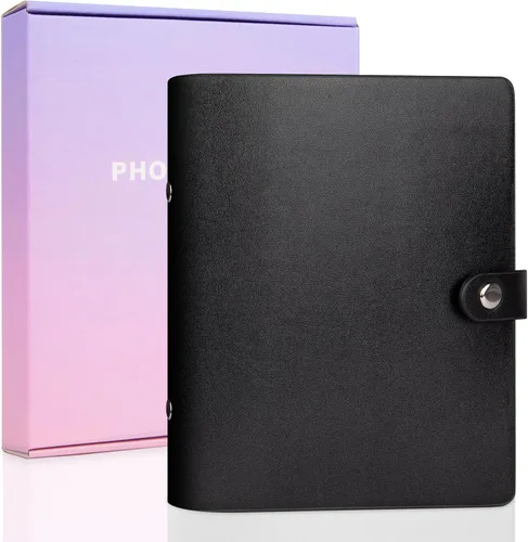 Álbum de fotos de piel sintética de 320 bolsillos para Fujifilm Instax Mini, fotos Polariod de 2 x 3 pulgadas, libro de fotos con caja de regalo,