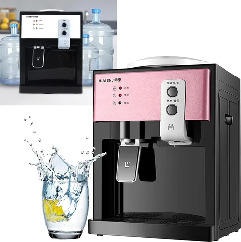 Dispensador de enfriador de agua de escritorio, dispensador de agua de carga superior, enfriadores de agua fría y caliente, 10.62 x 9.44 x 14.17