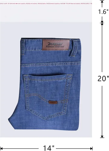 Miniatura 2 de Bolsas de polietileno transparente de 14 x 20 pulgadas, 100 bolsas de celofán de plástico autoadhesivas de 1 mil para ropa, camisetas, regalos