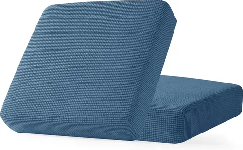 Miniatura 18 de CHUN YI - Funda elástica de cojín para sofá biplaza, funda de asiento de sofá con tela jacquard de elastano (mediana, color marfil blanco)