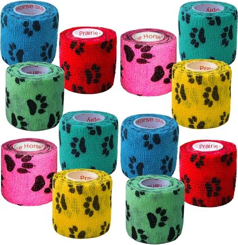 Miniatura 21 de Cinta adhesiva para veterinarios (negro) (paquete de 2) (2 pulgadas x 15 pies), autoadhesiva, adherente, cohesiva, flexible, autoadhesiva, rollo