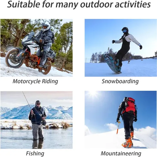 Miniatura 7 de TFTSR Paquete de 2 pasamontañas desgastados para hombre, máscara facial de punto Shiesty Yeat para clima frío, cobertura completa de invierno