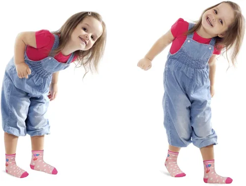 Miniatura 2 de Calcetines SkiBeaut para niño, 12 pares de calcetines antideslizantes para niño, calcetines de algodón con adherencia para niños de 1-3 3-5 5-7