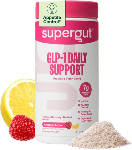 Miniatura 14 de Supergut GLP1 Daily Support - Suplemento en polvo de GLP-1 de alta fibra para mujeres y hombres, mezcla de bebida sin azúcar para la salud