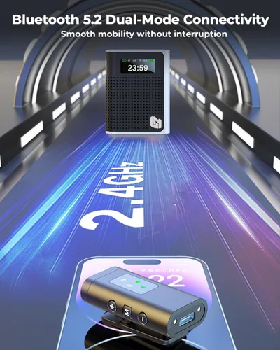 Miniatura 6 de 2025 Nuevo Amplificador de Voz Mejorado Inalámbrico con Micrófono Lavalier Magnético, Pantalla LED, Micrófono Portátil Recargable para Profesores
