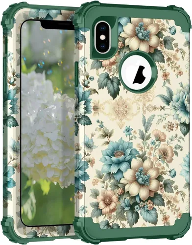 Miniatura 105 de Hocase Funda para iPhone SE 2022/2020, resistente a prueba de golpes, de plástico duro+goma de silicona, funda protectora híbrida para iPhone SE
