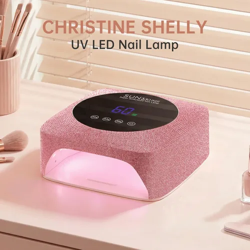 Miniatura 7 de Lámpara de uñas LED UV inalámbrica de 96 W, luz UV recargable para uñas de gel con 3 ajustes de temporizador, secador de uñas profesional de secado