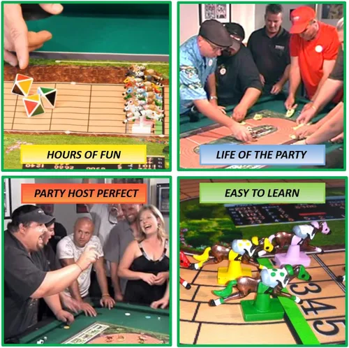 Miniatura 5 de Photo Finish Horse Track Racing Juego de mesa Mejor nuevo juego de fiesta de salón divertido Edición clásica Caballos mejorados