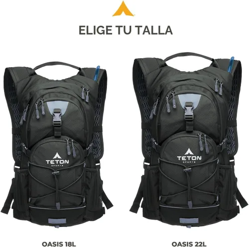 Miniatura 6 de Teton Oasis/Trailrunner Mochila de hidratación – Paquete de agua ligera con bolsa de 2L/3L para senderismo, correr, ciclismo, ciclismo – Tamaños