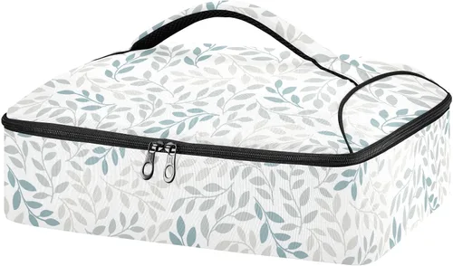 Miniatura 14 de Wamika Bolsa térmica de pizza de guepardo negro, bolsa térmica con aislamiento de leopardo, cazuela para utensilios de cocina para alimentos