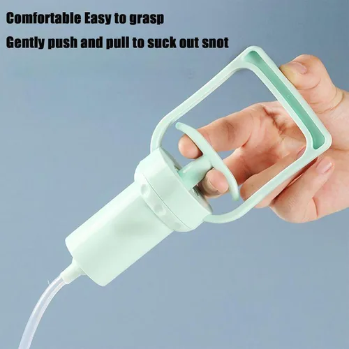 Miniatura 3 de PandaEar Aspirador nasal para bebés, limpiador de nariz, removedor de moco manual con punta de silicona suave para bebés, reutilizable, fácil de usar
