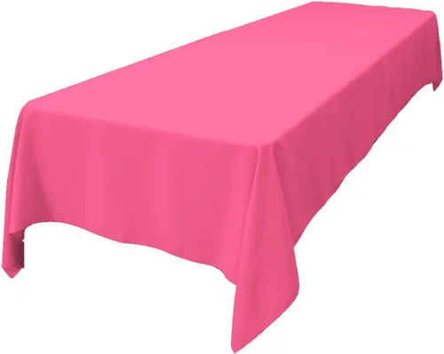 Miniatura 61 de LA Linen Mantel rectangular lavable de popelín de poliéster, resistente a las manchas y a las arrugas, cubierta de mesa 60x84, mantel de tela