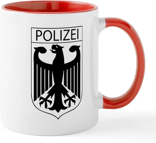 Miniatura 40 de CafePress Taza de café de cerámica de 11 oz (11.0 fl oz) de Police Mom