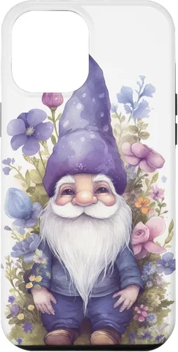 Miniatura 26 de Funda para iPhone 12/12 Pro Cute Purple Aesthetic Anemones Flower Pattern Lavender Gnomo