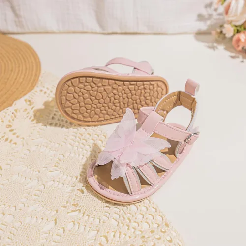 Miniatura 179 de Meckior Sandalias de verano con punta abierta y suave de piel sintética para bebés y niñas pequeñas
