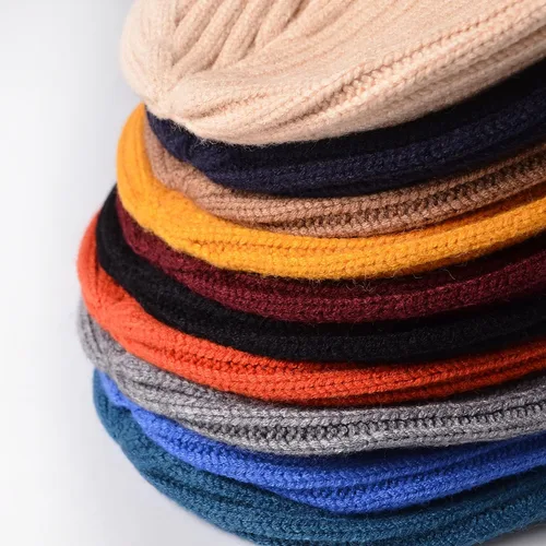 Miniatura 12 de Gorro de invierno para hombre y mujer, gorro de lana de punto para actividades al aire libre y uso diario