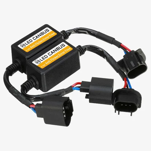 2PCS Decodificador de faros delanteros LED para automóvil, H13/9008, resistencia intermitente, kit de conversión LED Hid, descodificador de error de
