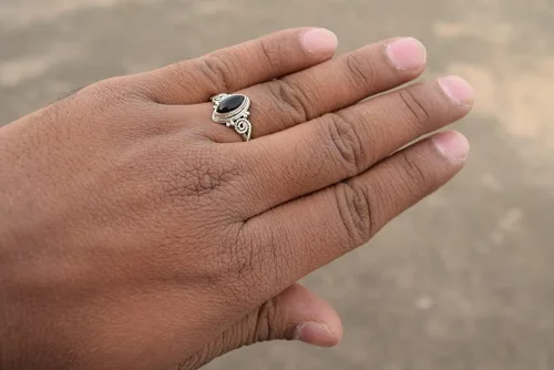 Anillo de piedras preciosas, anillo de plata de ley 925 para mujeres y niñas, regalos de Navidad, tamaño de joyería hecha a mano de EE. UU