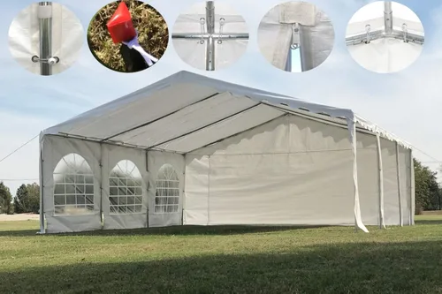 Miniatura 6 de Delta Carpas de polietileno económicas de 20 x 16 pies para fiestas, carpas para fiestas al aire libre, refugio de eventos de fiesta de boda
