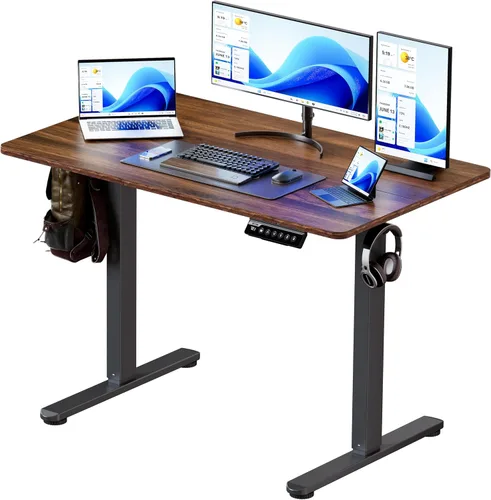 Miniatura 21 de BIZUM - Escritorio de pie eléctrico de 40x24 pulgadas con ajuste de altura y configuraciones de memoria, escritorio ergonómico para sentarse o estar